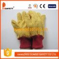 Golden Yellow Chore Glove Tricoté poignet Gants de sécurité Dcd103